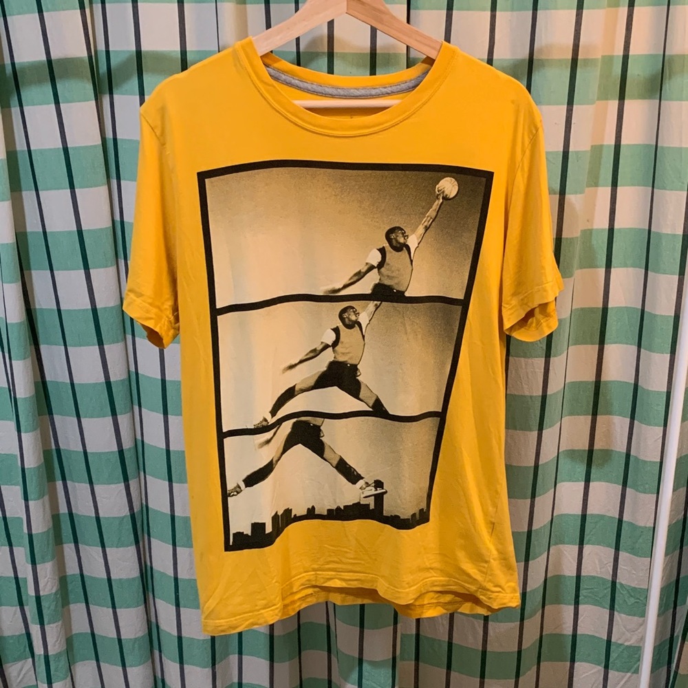 Jordan Yellow Graphic Short Sleeve Tee